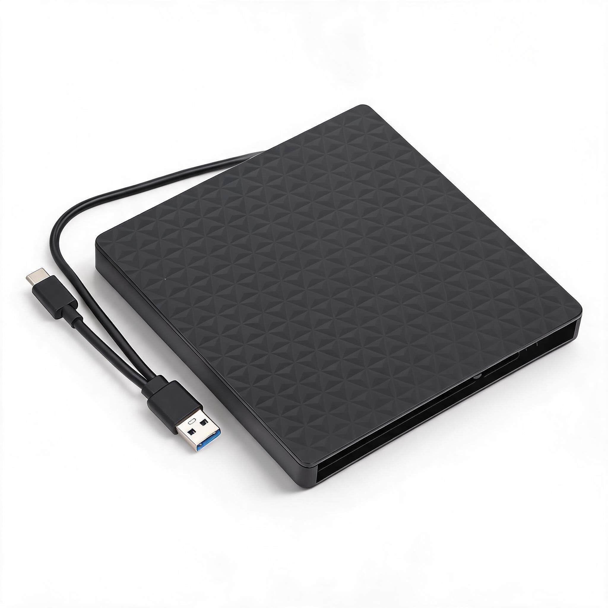 Bewinner USB C External Optical Drive Enclosure for 9.5mm Slim CD DVD BD Drives, USB 3.0 to Type C Converter with Cable, Plug & Play for MacOS, Portable ODD Case-image-45