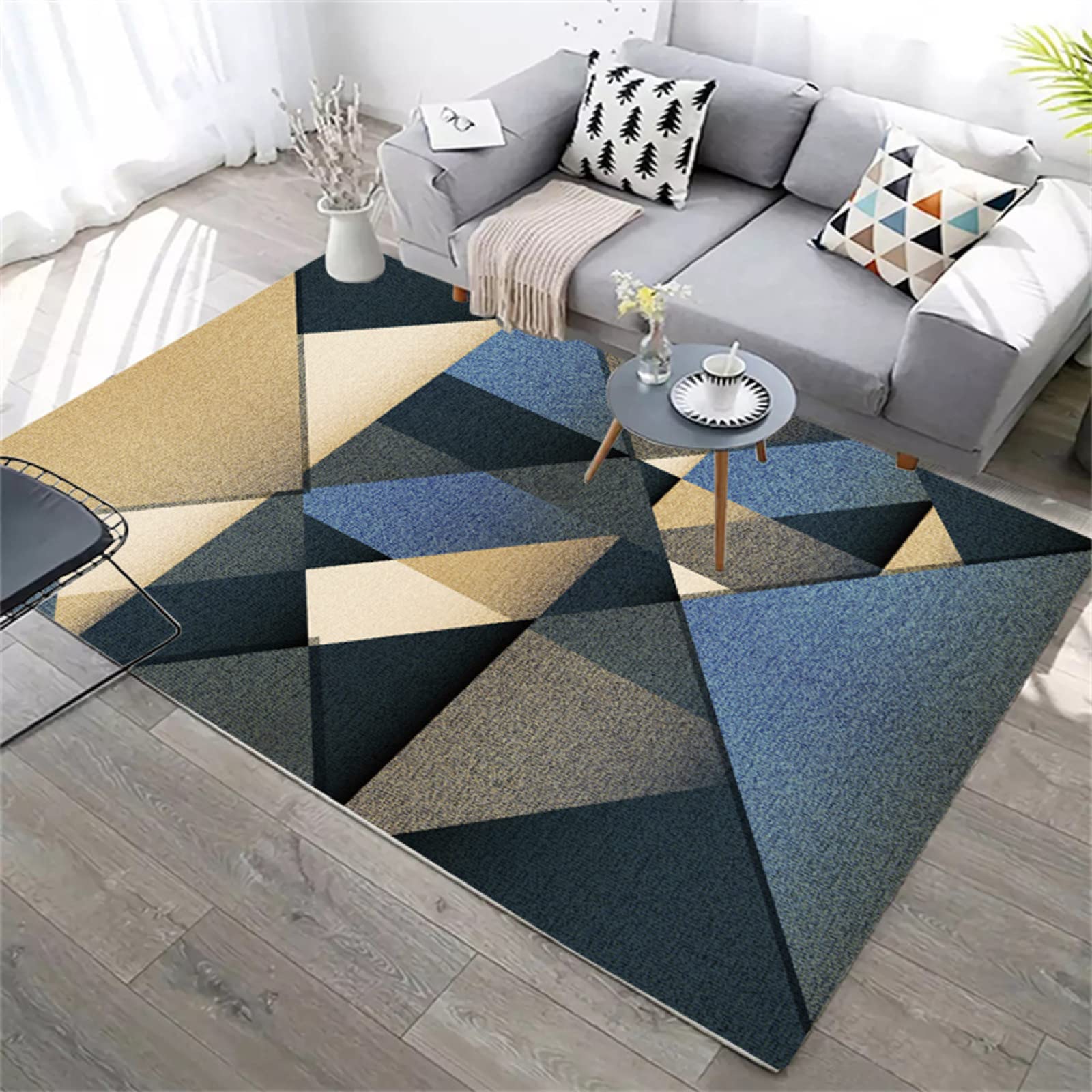 Tapis poil ras antidérapant et absorbant pour la maison