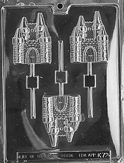 Grandmama's Goodies K072 Castle Lollipop Sucker Chocolate Candy Soap Mold with Exclusive Molding Instructions … (1)