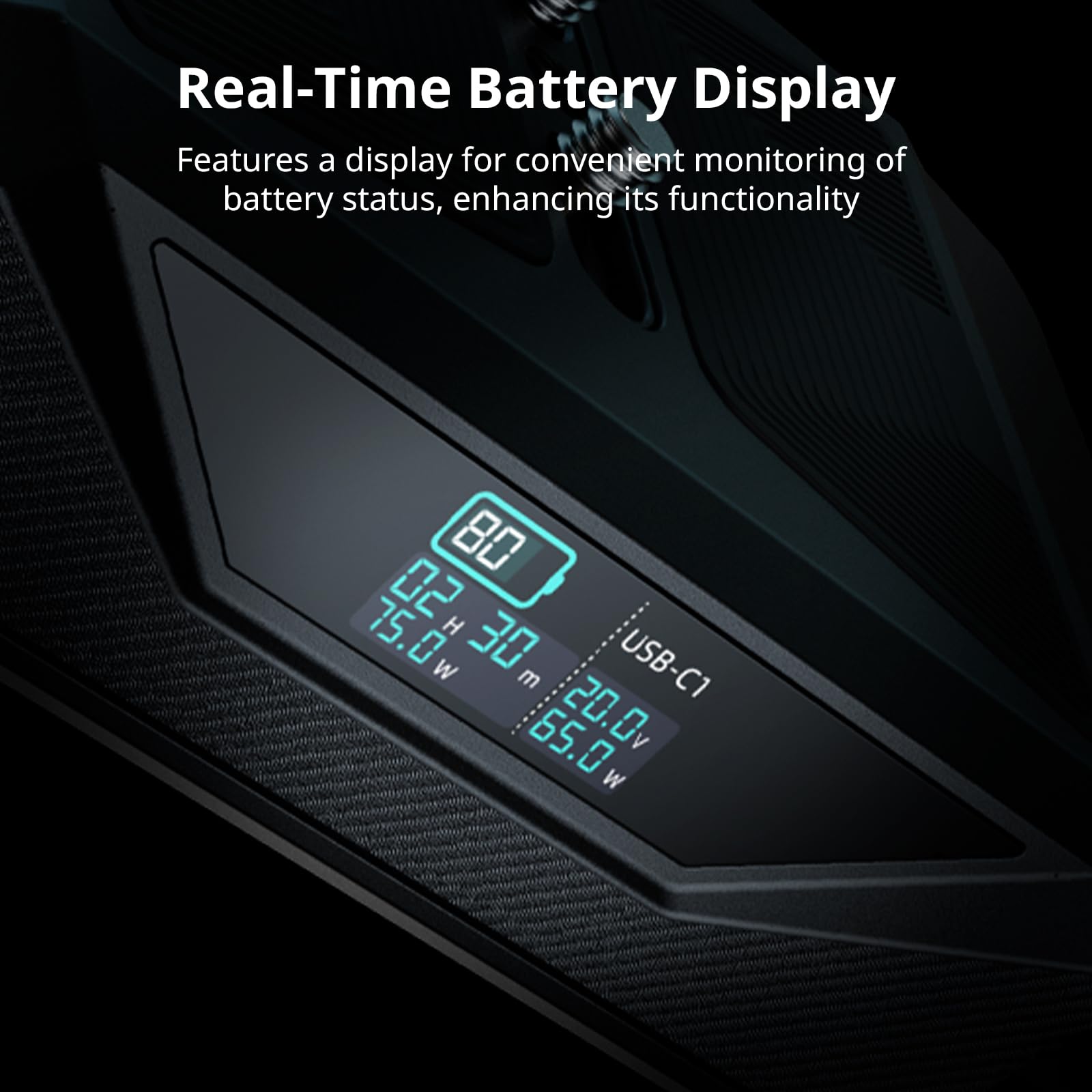 SMALLRIG Akumulator Base CB75, 73,8 Wh / 5000 mAh, zapewniający całodzienną pracę, z szybkim ładowaniem USB-C 65 W, podwójnym złączem D-tap, płytką szybkiego montażu do Arca, śrubą 1/4"-20-5248