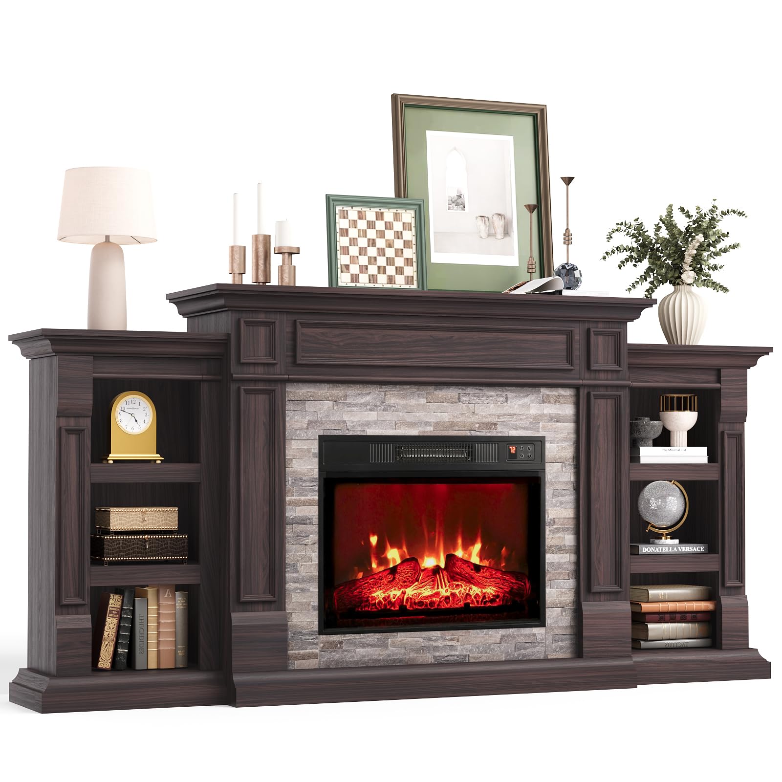 Naice 72 Electric Fireplace Mantel