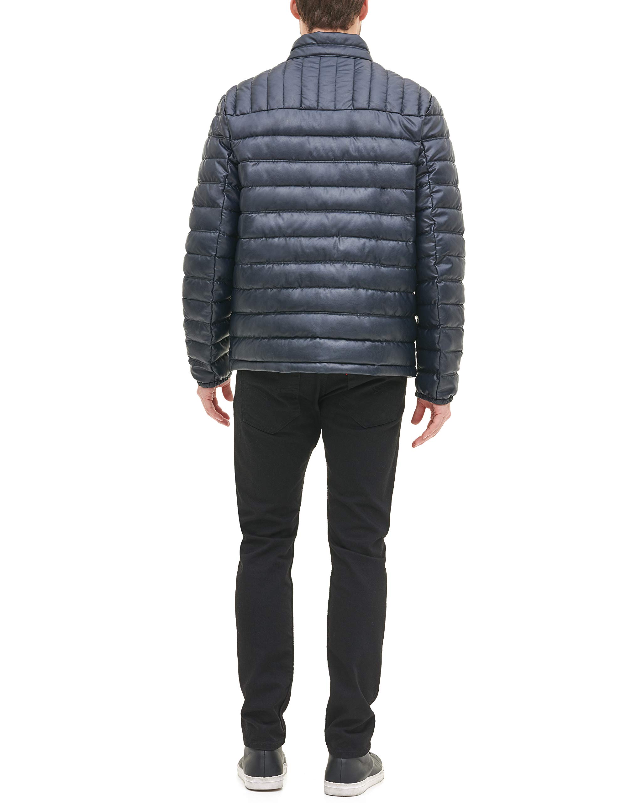 Tommy Hilfiger Adaptive Chaqueta Acolchada Alternativa de Plumón Ultra Loft Resistente Al Agua Chaqueta Hombre