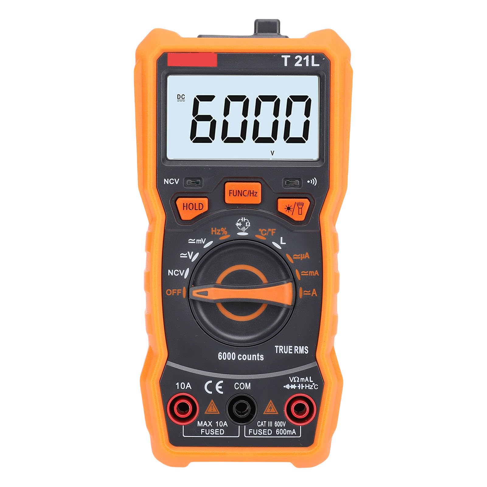 Multimètre Numérique 6000 Points Testeur NCV Capacité Résistance Tension AC DC - 8