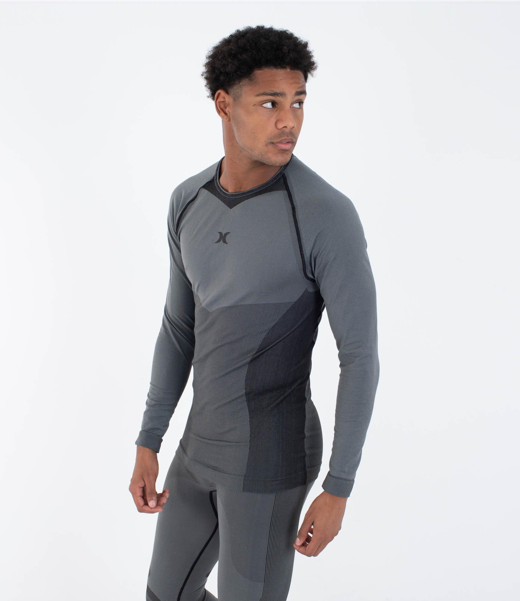 Hurley Men's Thermal Shirt - Heat Carbon Camiseta Hombre