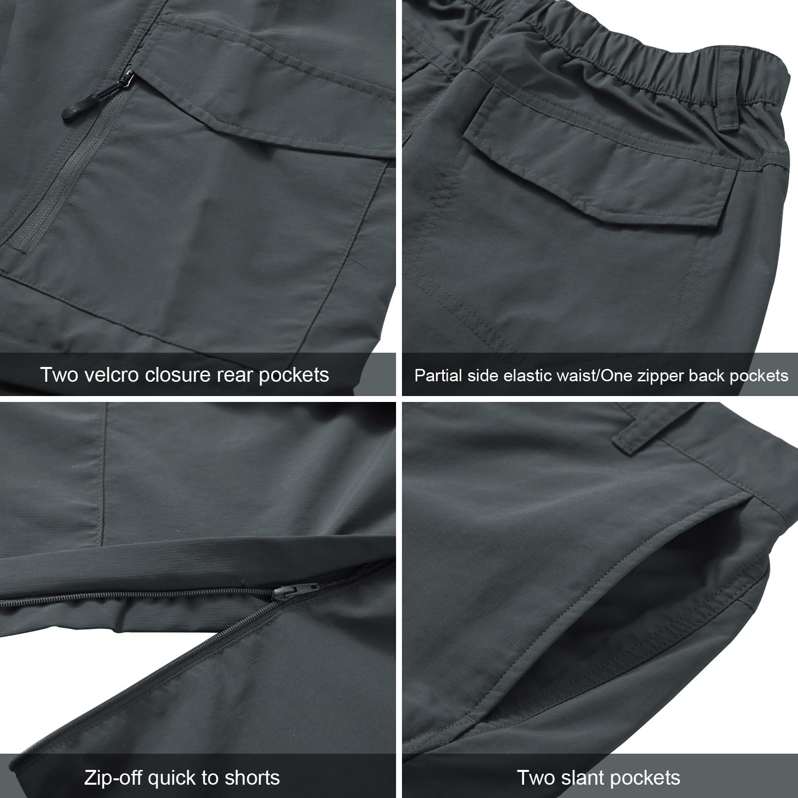 Jessie Kidden Cargo Pantalones para Senderismo para Hombre