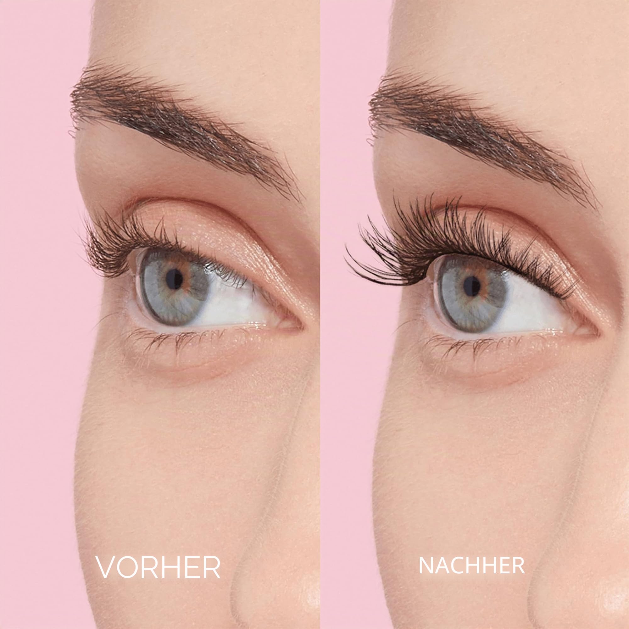 KISS imPRESS Falsies Press On Lashes "Voluminous" Selbstklebende Wimpern 1-Step, Glam Volume, Schwarz, Kein Kleber erforderlich, Wimpernverlängerung DIY, 20 Wimpernbüschel & Applikator