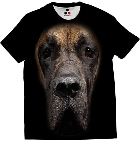 STAND OUT Great Dane | Allover Print Unisex Dog T-Shirt