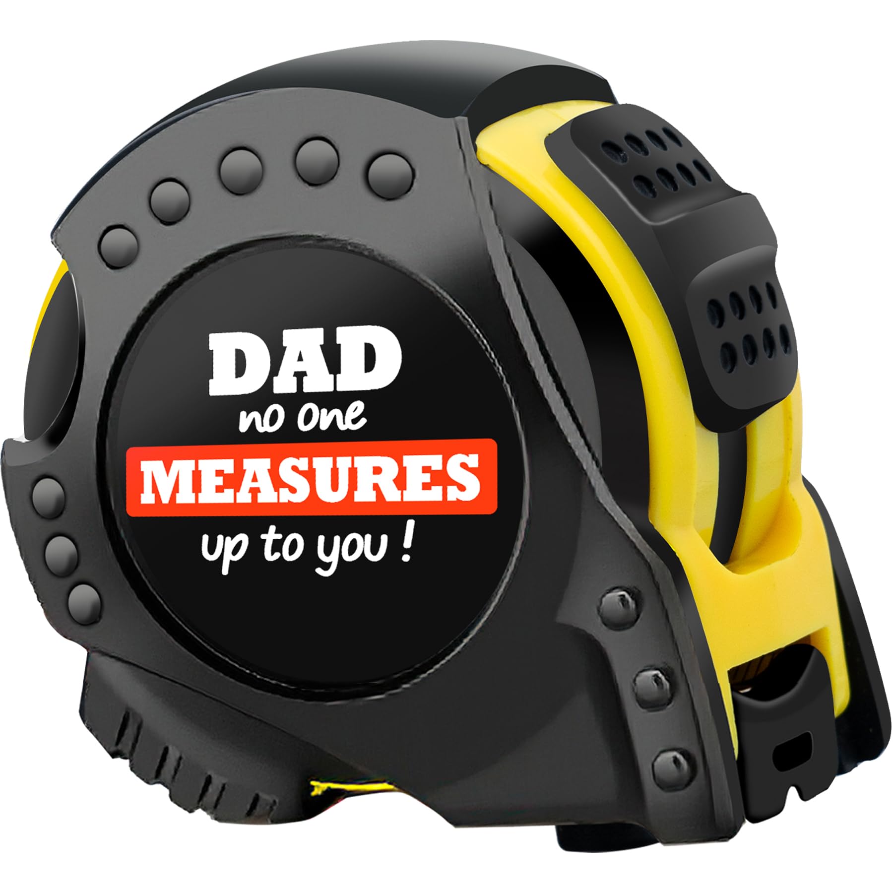 Practical Gifts for Dad from Son Daughter Kid, Tool Gifts for Daddy Fathers Day Birthday Stepfather Papa Tape Measure Black