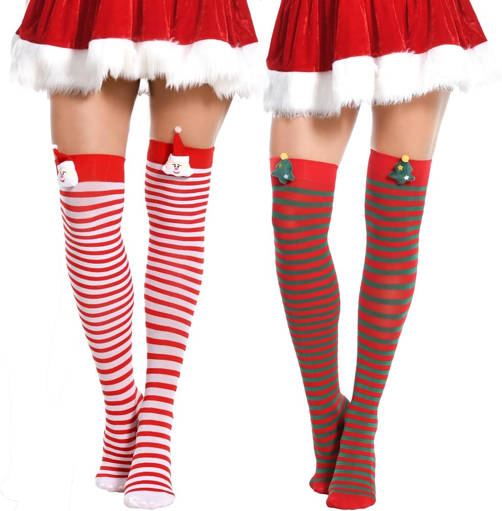 Weihnachts overknee strümpfe Outlet