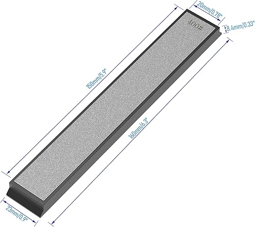 Miniatura 8 de FOCMKEAS Placa afiladora de diamantes, piedra afiladora de cuchillos de grano 1000, piedra afiladora de cuchillos para afilador de cuchillos de