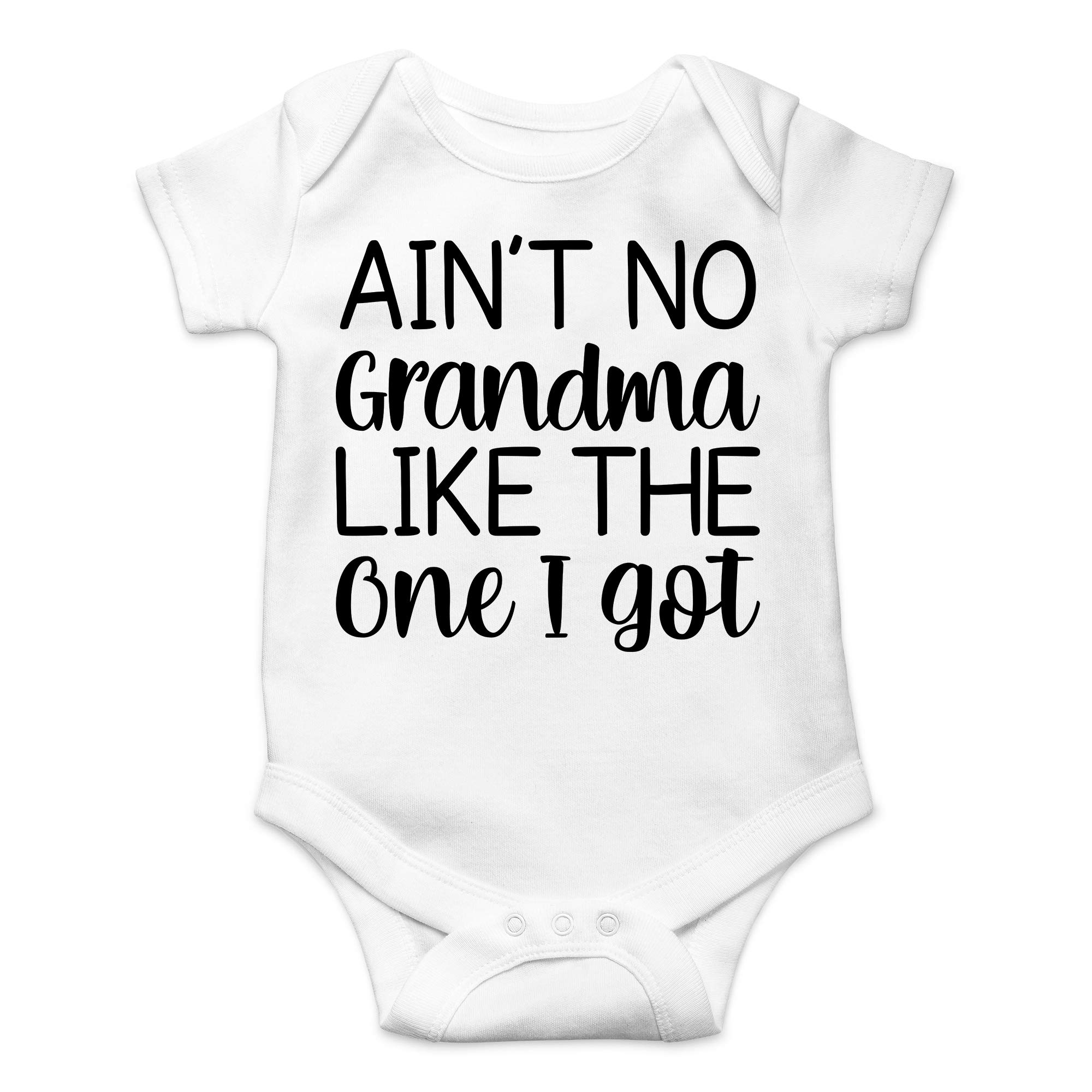 CBTwearAin't No Grandma Like the One I Got Baby Bodysuit - Cute Newborn Clothing Funny Unisex Humor