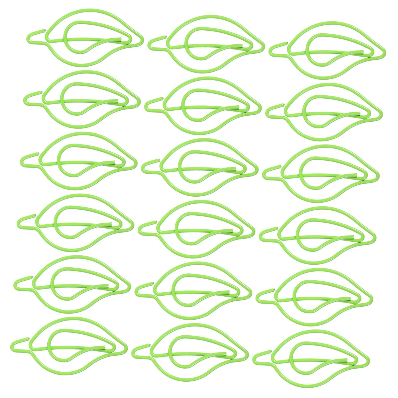STOBOK 4 Set Di Fermagli Per Carta in Metallo Piccole Clip A Forma Di Foglia Per Ufficio Portablocco Per La Scuola 30 Pezzi*4