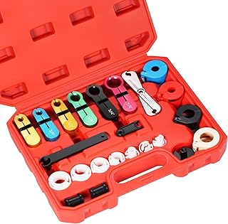 drado Juego de 22 Piezas Kit Herramientas de Desconexión de Línea de Combustible de Coche de Aire Acondicionado de Remov...
