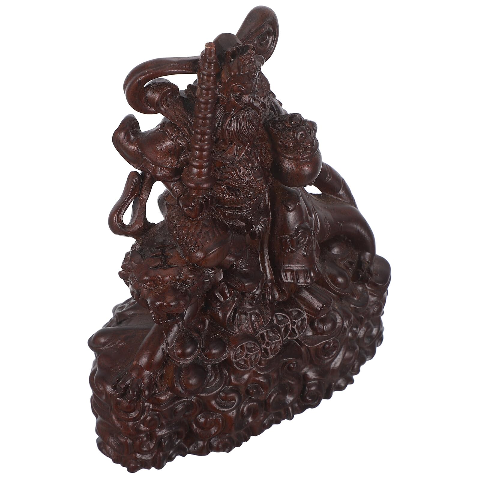 Statue Chinoise de Cai Shen et Guan Gong pour Attirer Prospérité et Protection