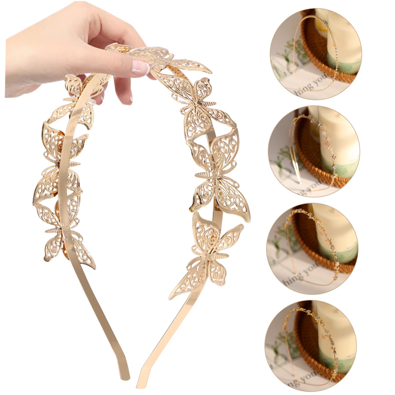 Healeved 20pezzi Headband Decorative Hair Accessories for Girls for Weddings Parties and Special Occasions