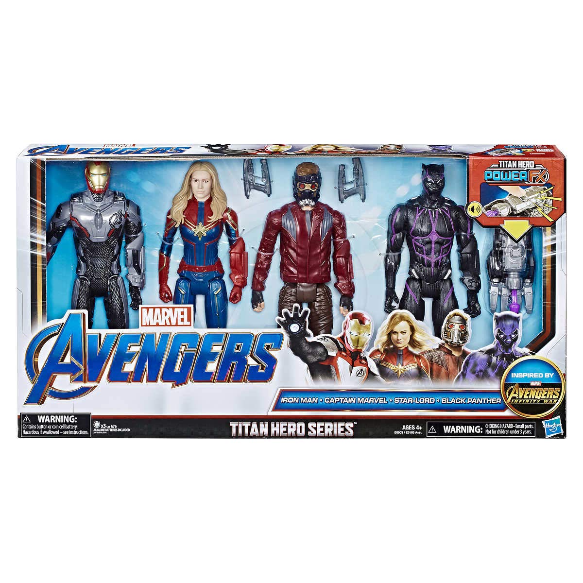 Marvel Avengers Titan Hero Series Power FX Set of Four Action