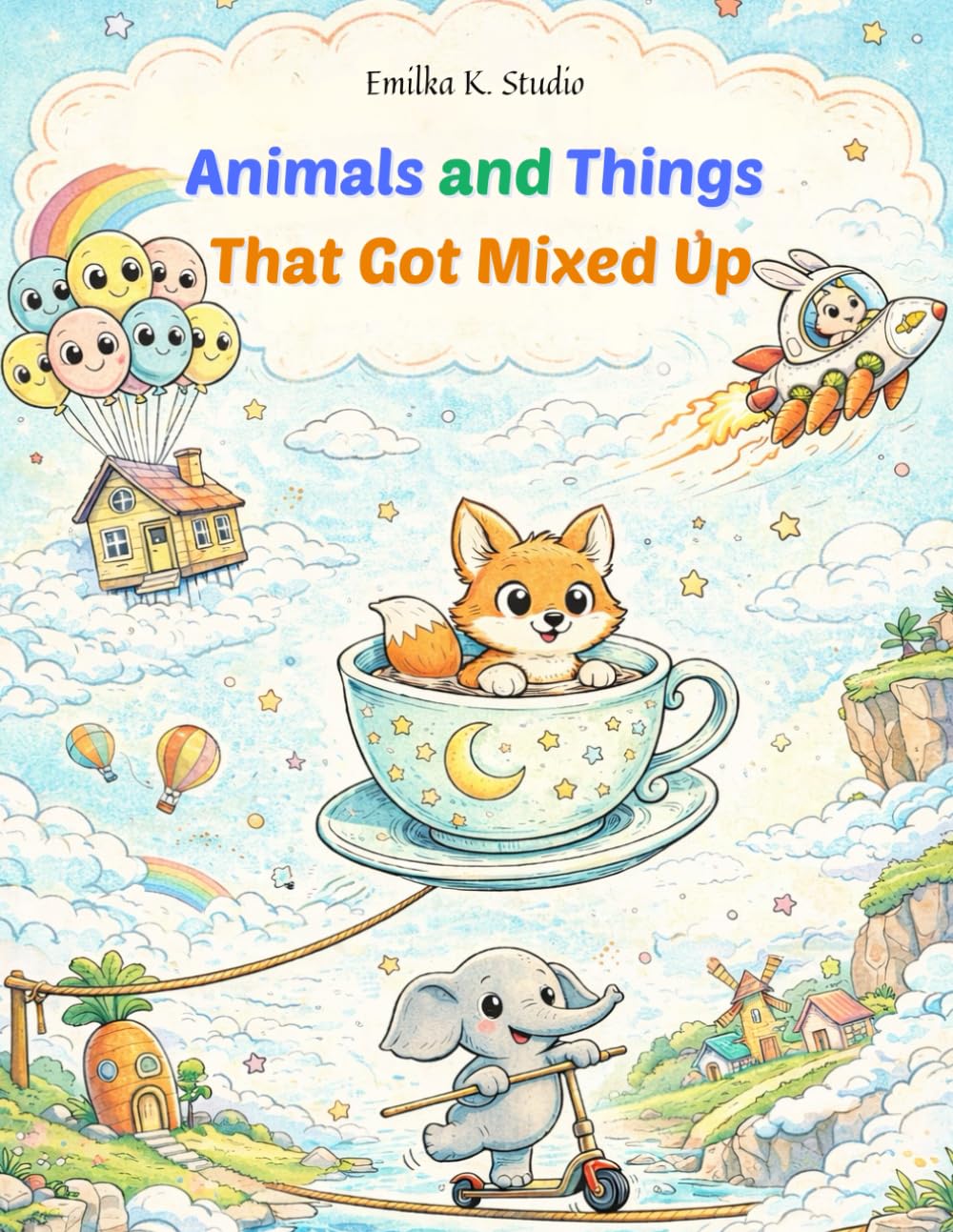 Animals and Things That Got Mixed Up: A Fun Coloring Book for Kids Ages 6–8 | Over 40 Silly and Creative Pages to Color