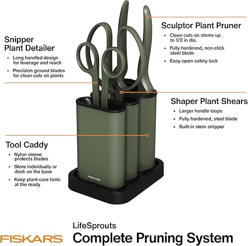 Miniatura 3 de Fiskars Juego de 3 soportes para cortar plantas de interior