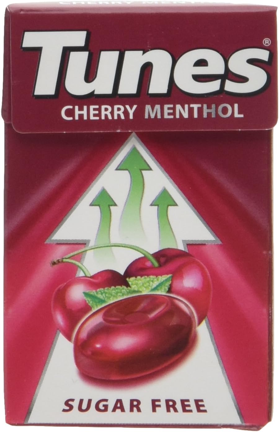 Tunes Throat Lozenges, Cherry Menthol Sweets, Sugar Free, 24 Packs