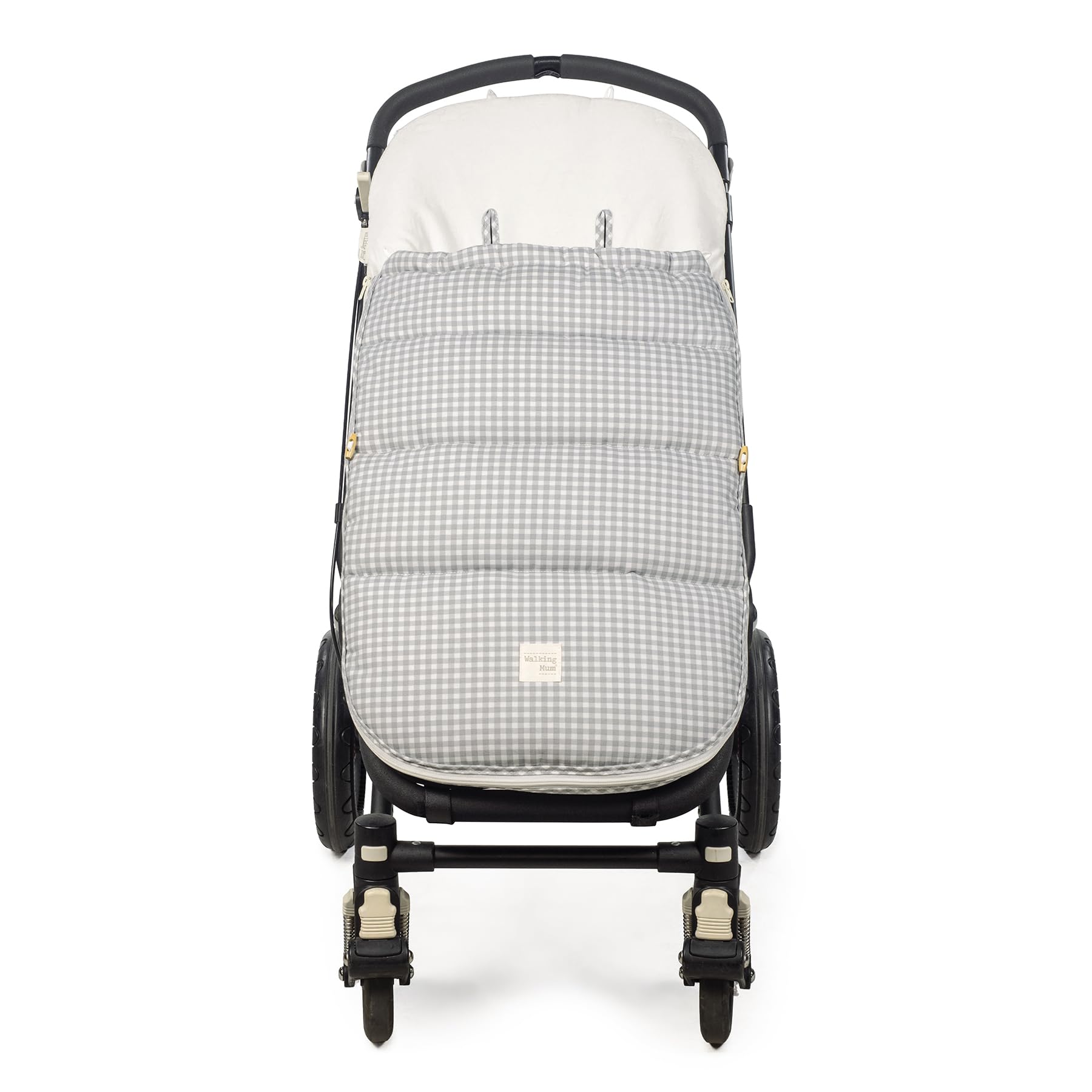 Saco silla invierno I Love Vichy de Walking Mum (Gris)