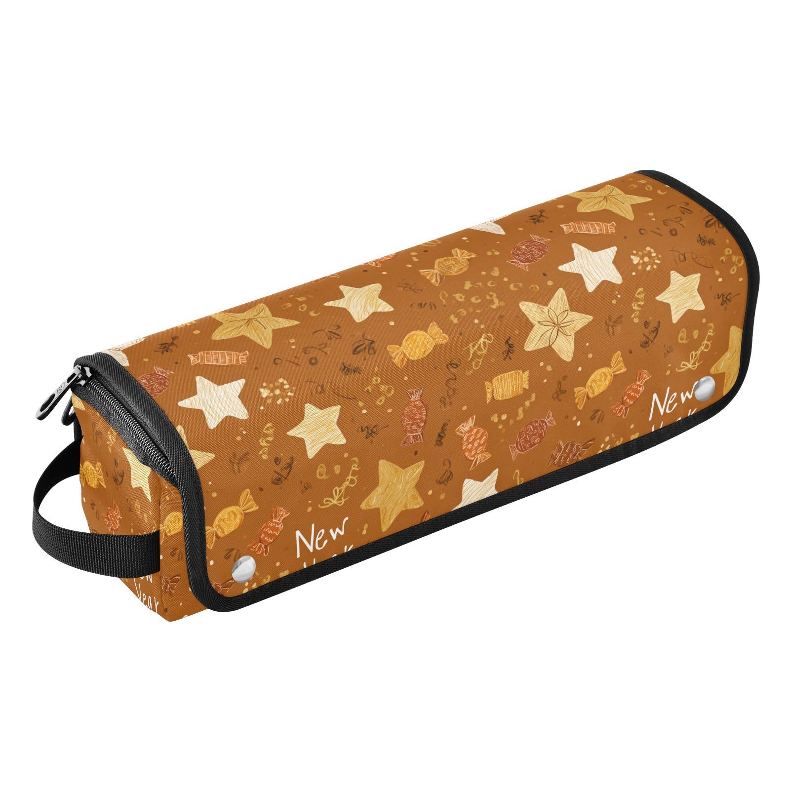 New Year Star Brown Hair Tools Travel Bag for Curling Iron Straightener Flat Iron Hair Dryer Portable Tool Organizer for Women Heat Resistant Mat Large Capacity Design-image-39