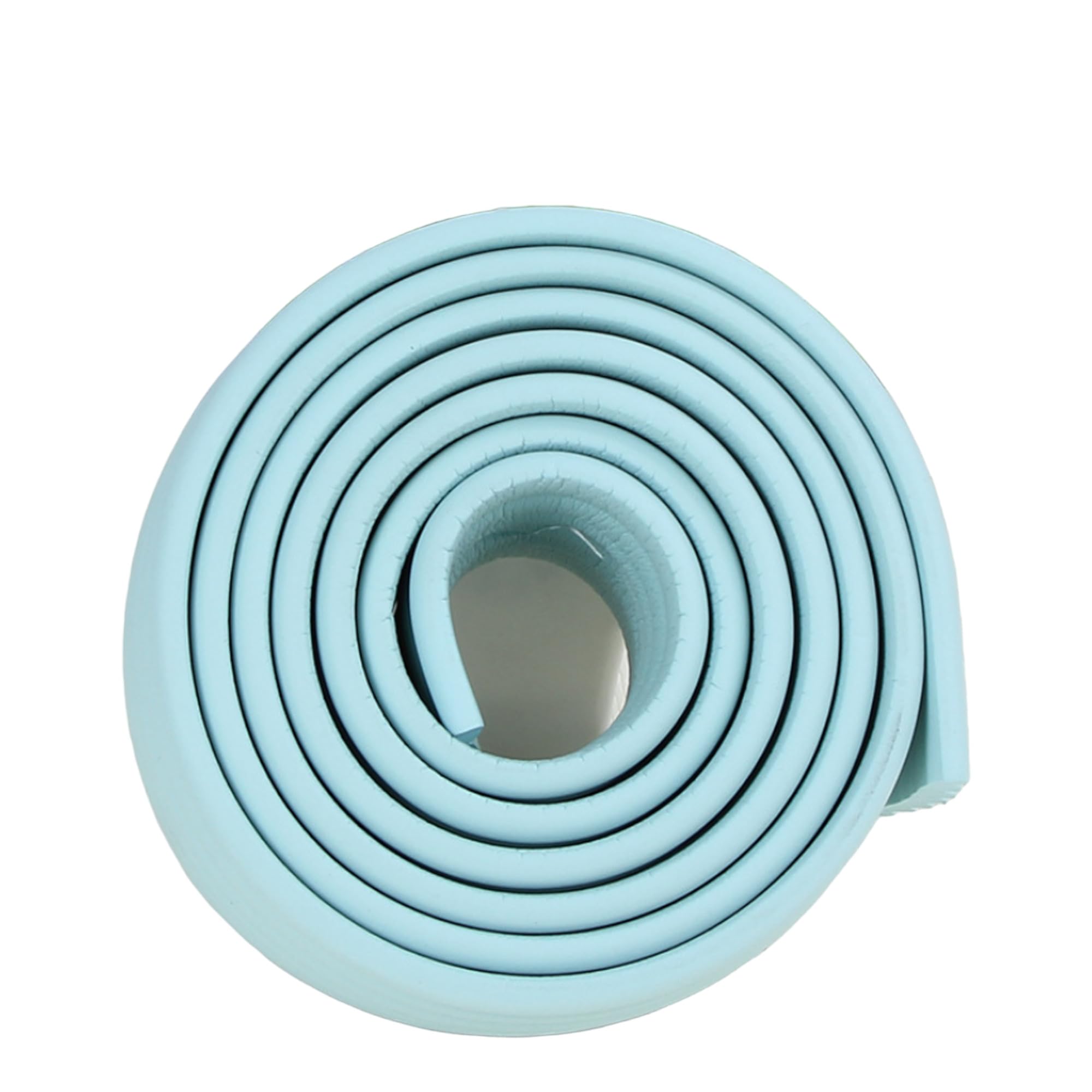 (W-Shaped) 2M Kids Safety Foam Rubber Bumper Strip Table Edge Corner Protector (LIGHT BLUE)