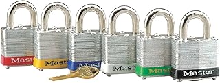 Lockout Padlock, KA, White, 9/32 in. Dia.