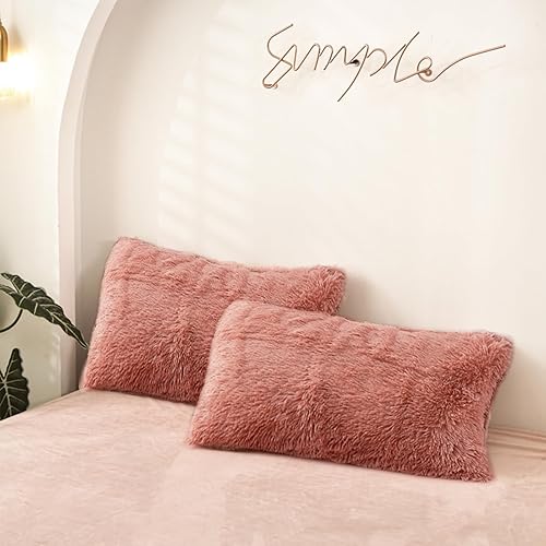 MorroMorn Fundas de almohada decorativas, 2 paquetes de fundas de almohada de piel sintética tamaño estándar, fundas de almohada de lujo con cierre MorroMorn Fundas de almohada decorativas, 2 paquetes de fundas de almohada de piel sintética tamaño estándar, fundas de almohada de lujo con cierre