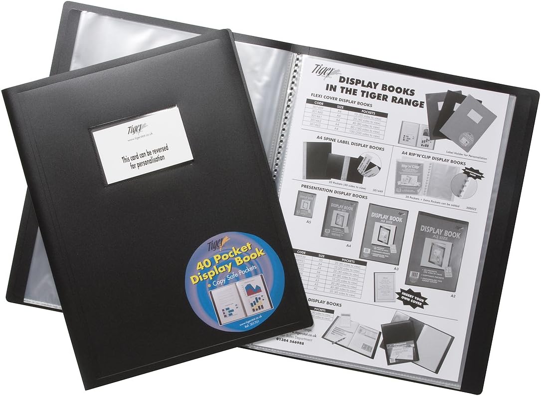 Raccoglitore A4 Con 40 Tasche - Riciclato, Nero, Flexicover, Per Documenti E Display - Foto 9