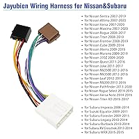 Vista 2 de Arnés de cableado estéreo para Nissan Adaptador de radio ISO a conector de 20 pines compatible con Altima Sentra Frontier Versa Xterra Murano Leaf