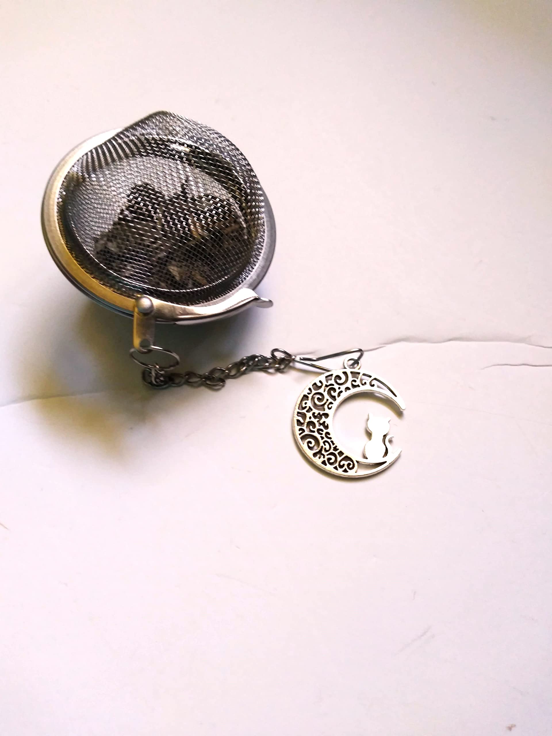 Moon Cat Tea Infuser Mesh Ball for Tea Brewing in Cup