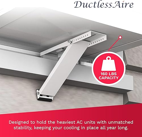 Miniatura 5 de DuctlessAire DA-160 Soporte de montaje en pared - Soportes de montaje al aire libre para aire acondicionado, aire acondicionado de ventana, HVAC,