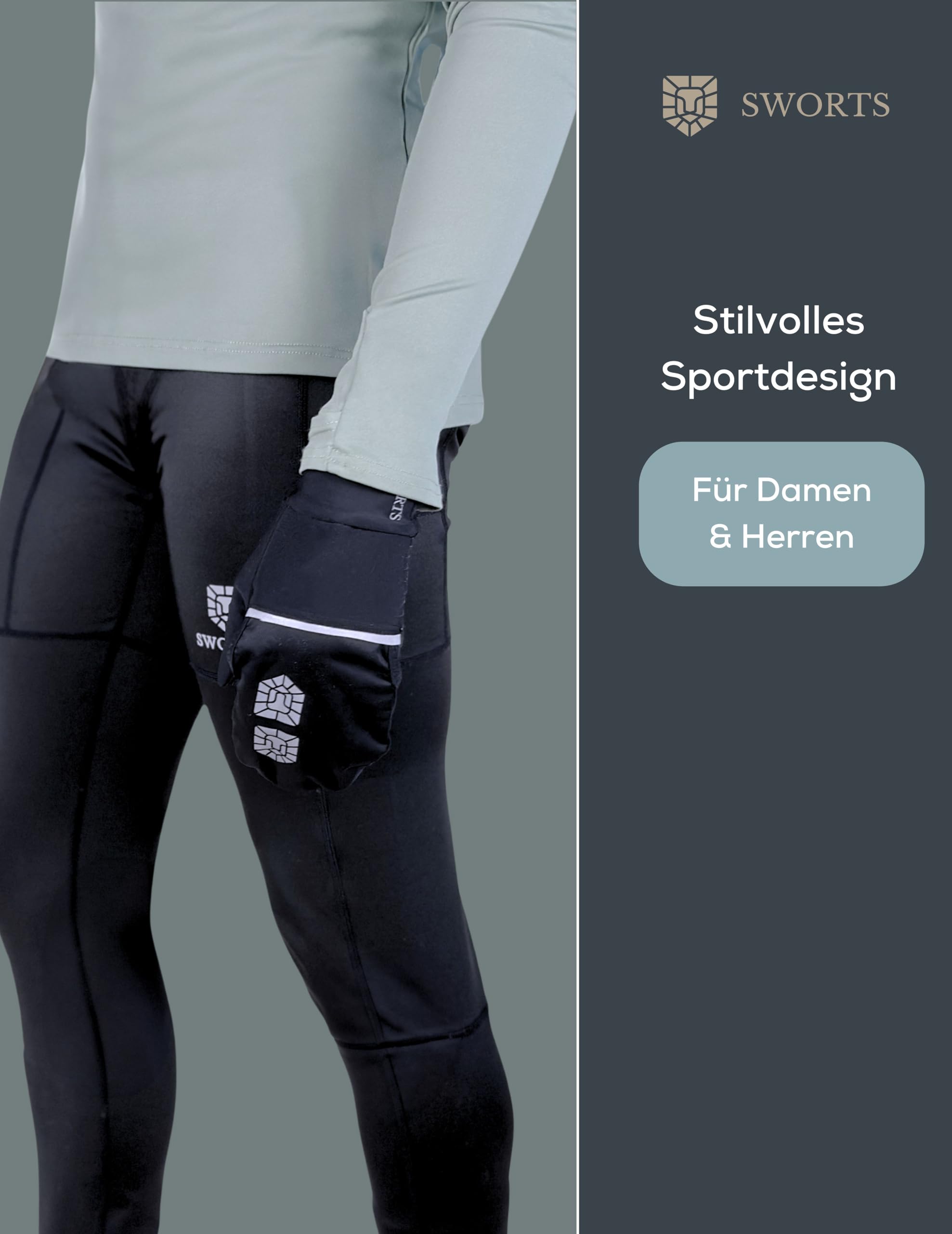 Guantes unisex de invierno para correr con forro polar interior y capuchón protector, diseñados para deportistas y deportistas
