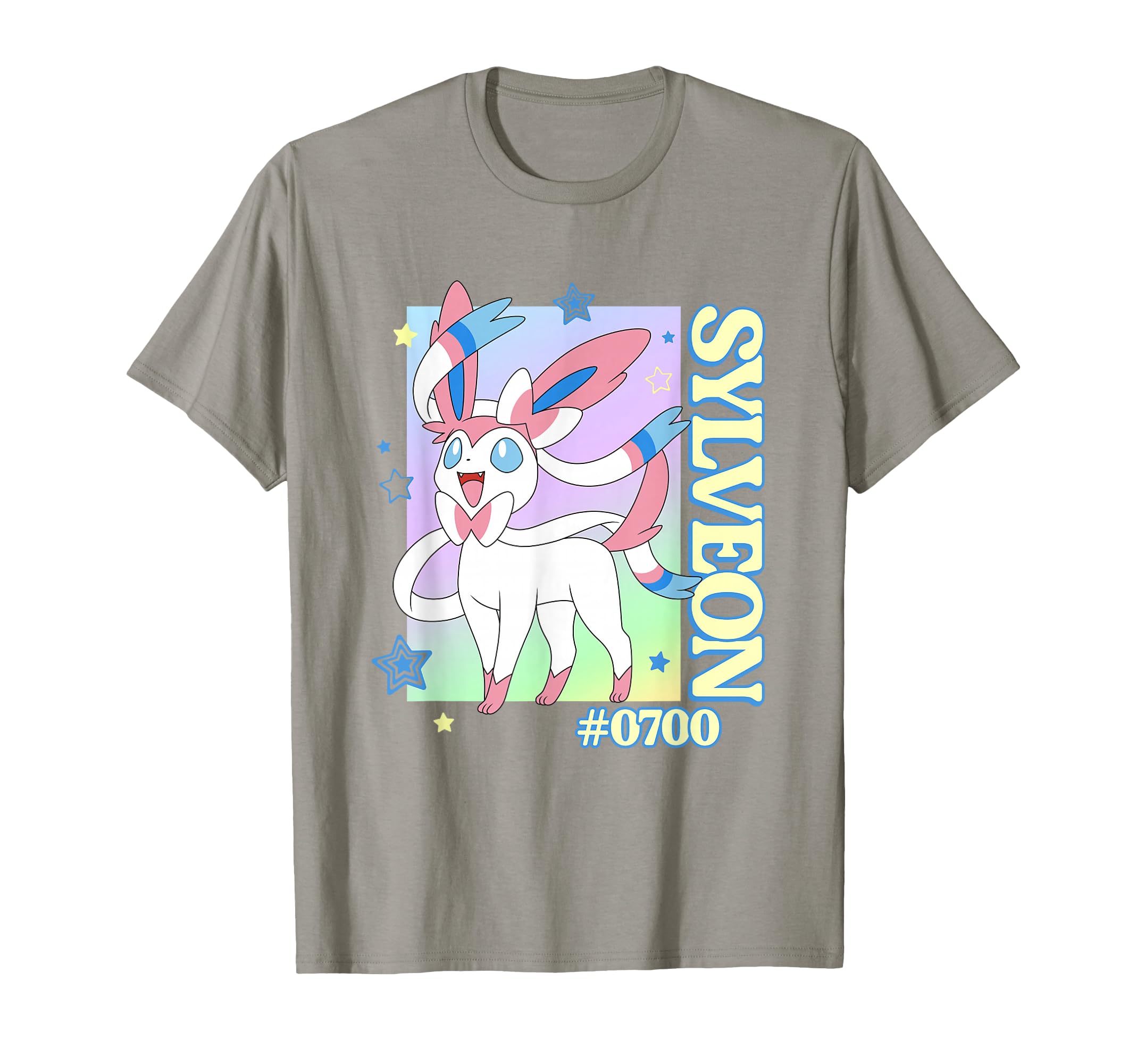 Pokemon Sylveon #0700 Happy Colorful Portrait Unisex-Adults T-Shirt