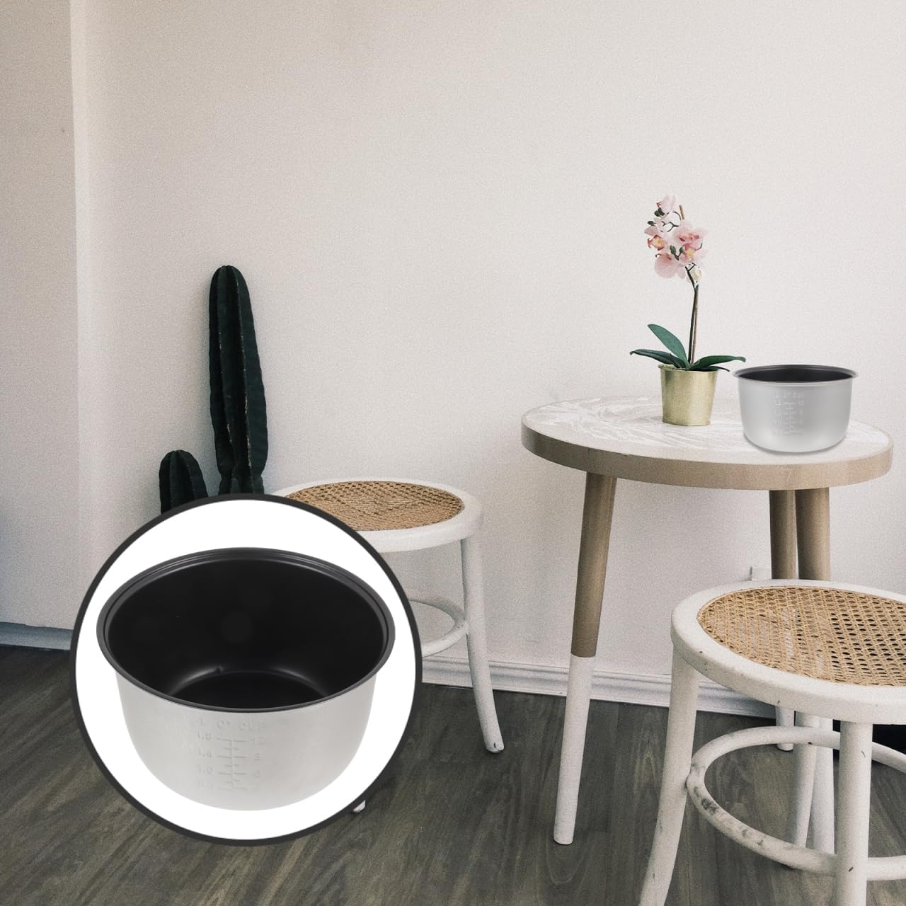 4L Rice Cooker Liner Non Stick Aroma Inner Pot Rice Electric Cooker Accessories for Home Kitchen Shop,Aluminum Alloy