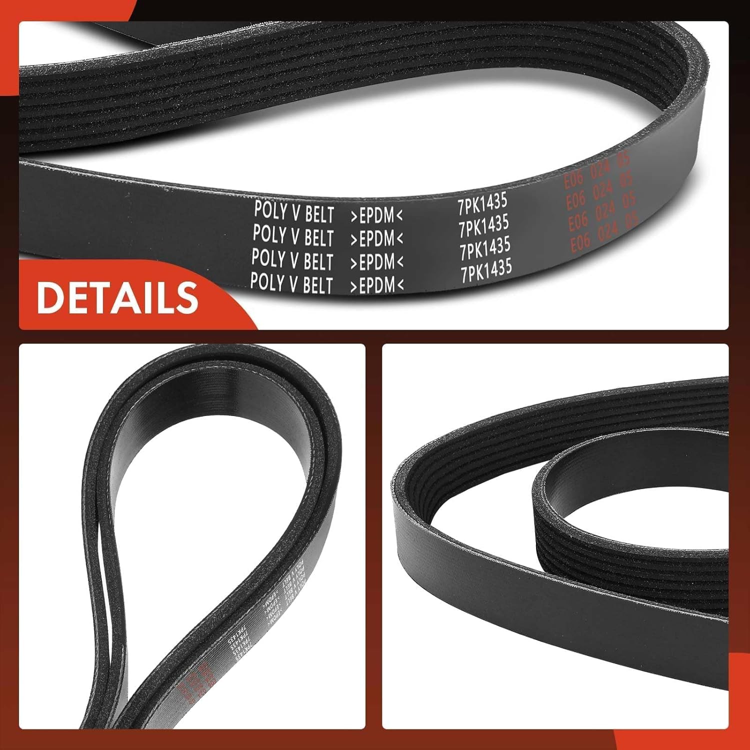 A-Premium 56.5 Inch Engine Serpentine Drive Belt Compatible with Honda CR-V CRV 2015-2016 & Acura ILX 2016-2022, L4 2.4L