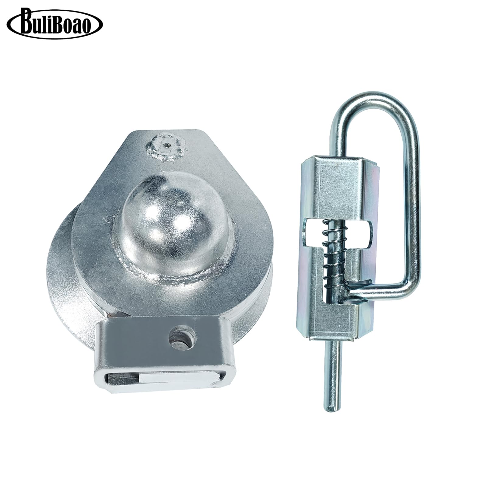 Cabezal acoplador universal de cuello de cisne con asa, capacidad de 30000 libras, bola de 2-5/16 pulgadas para remolques