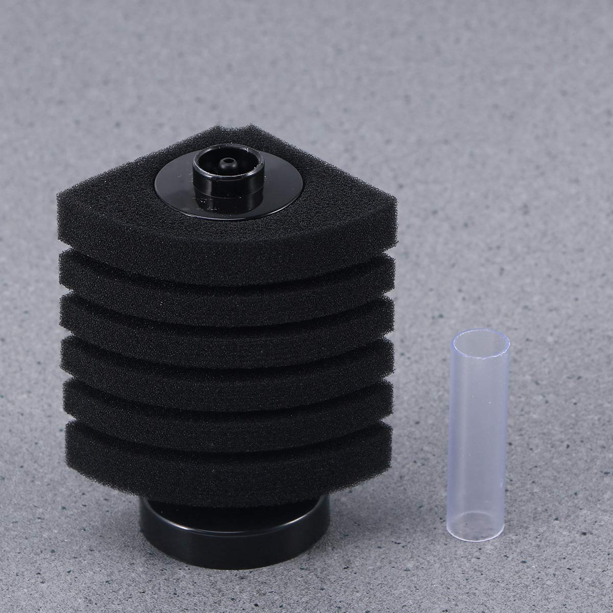AQUANEAT Eckschwammfilter Für Nano-Aquarium – Biologische & Mechanische Filterung, Bis 3 Liter, Mit Luftschlauch & Saugnäpfen
