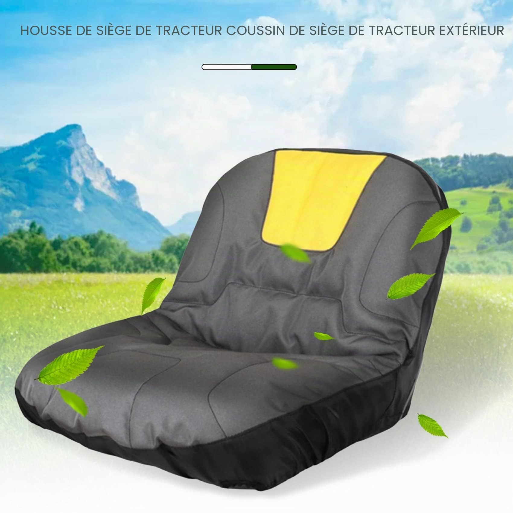 Housse de SièGe de Tracteur de Tondeuse à Gazon Universelle Housse de Rangement RembourréE pour Coussin de Confort pour Tondeuse de Tracteur de VéHicule Agricole Lourd