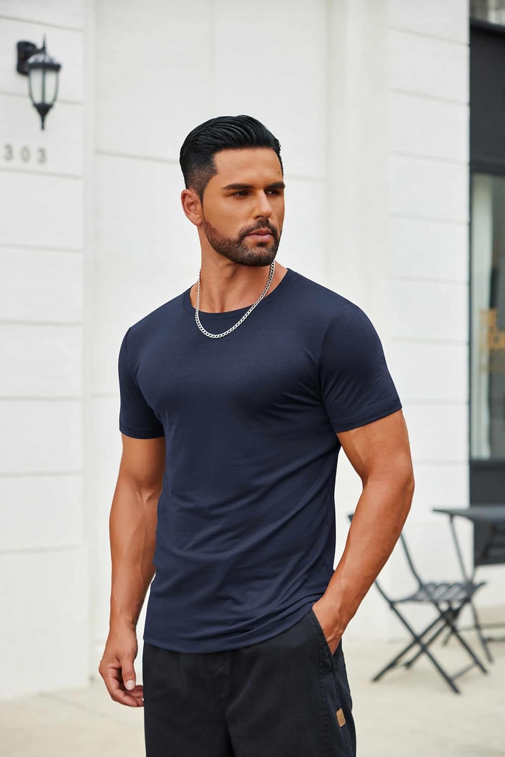 COOFANDY Men's T Shirt Short Sleeve Crew Neck T-Shirts Casual Summer Classic Basic Tees - Image 3