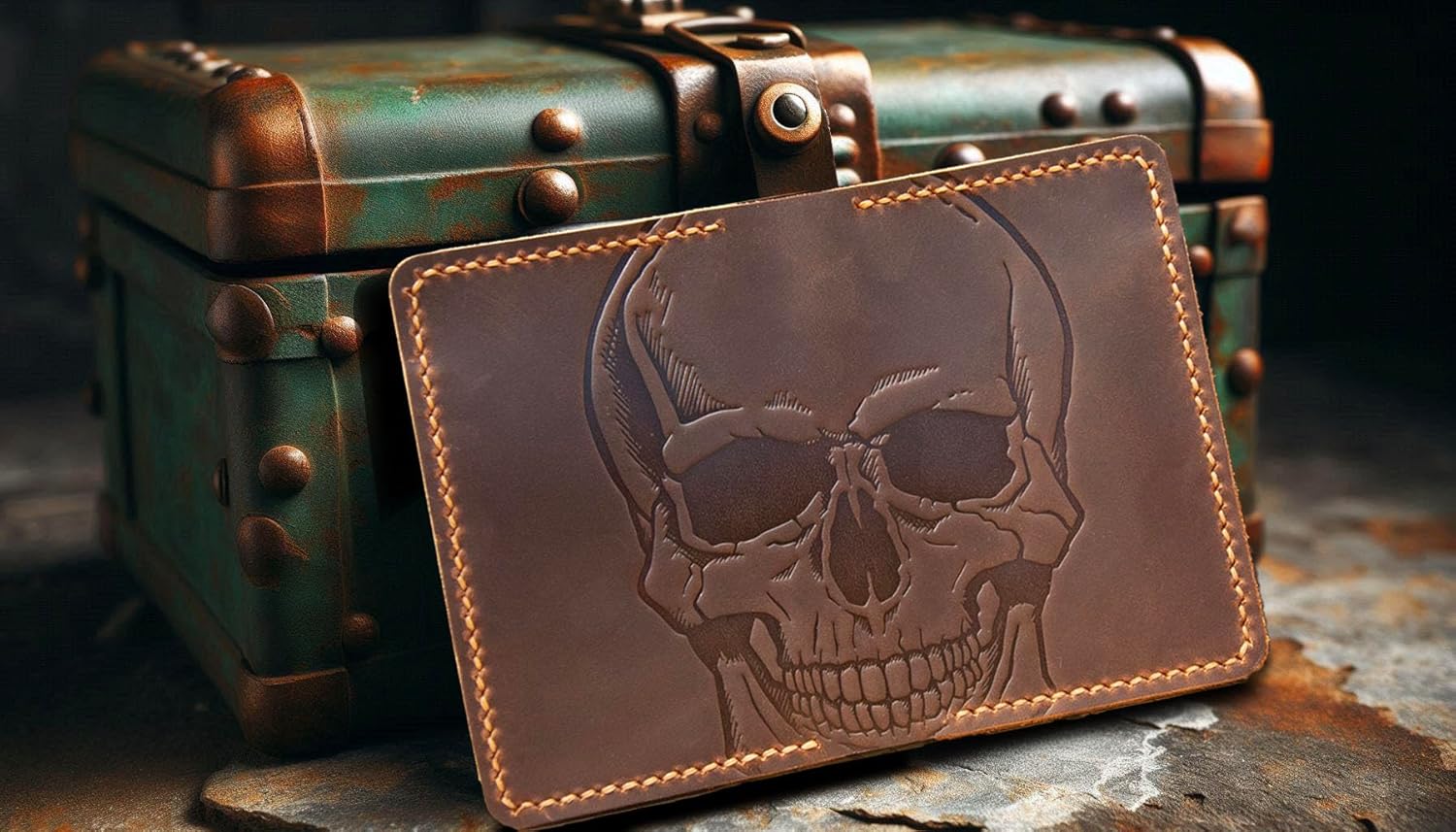Leather for Men & Women Front Pocket Card Holder,Minimalist Wallet,Leather Card Sleeve