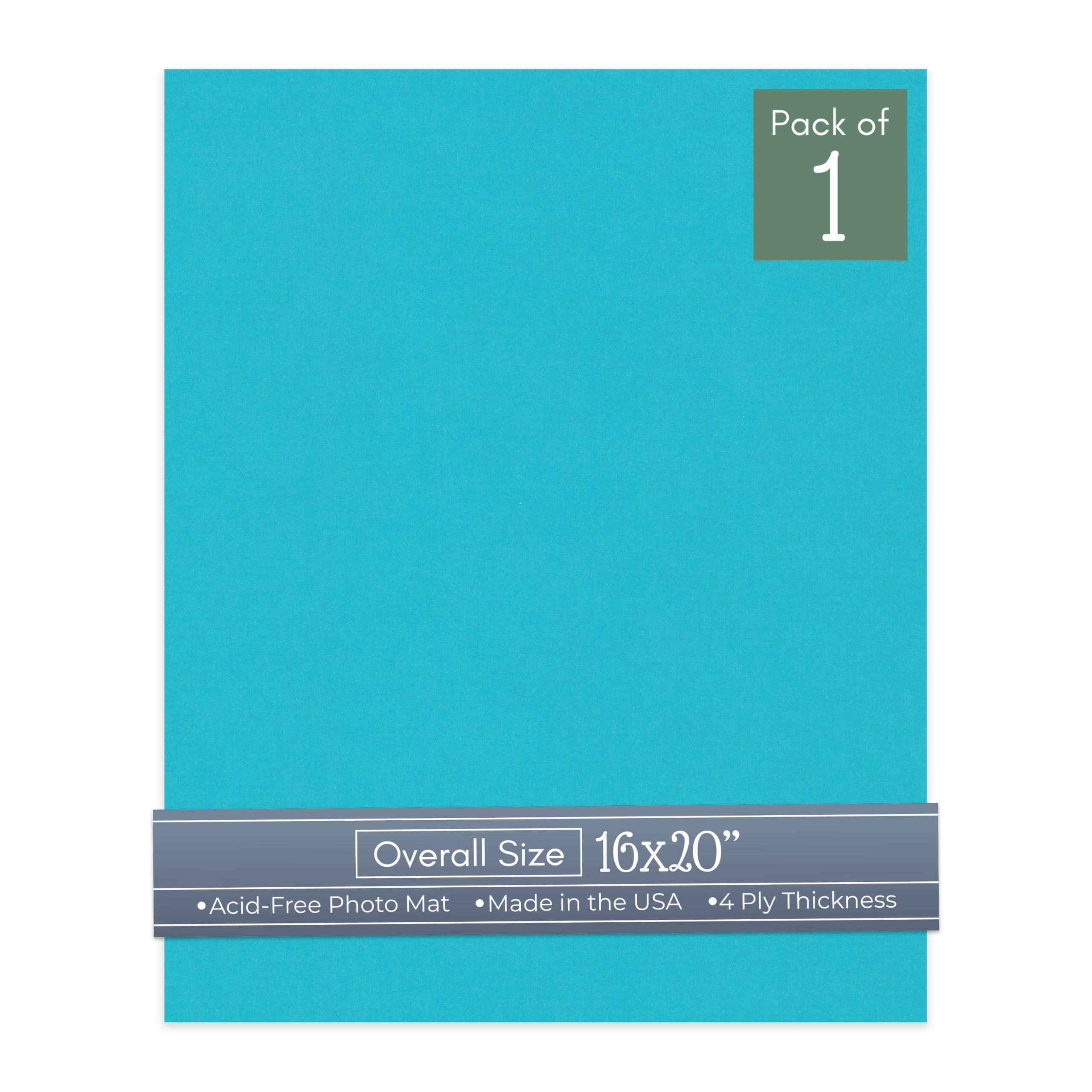 CountryArtHouse Aquamarine Acid Free 16x20 Backing Board - Uncut Photo Mat Board - 1 Sheet-image-25