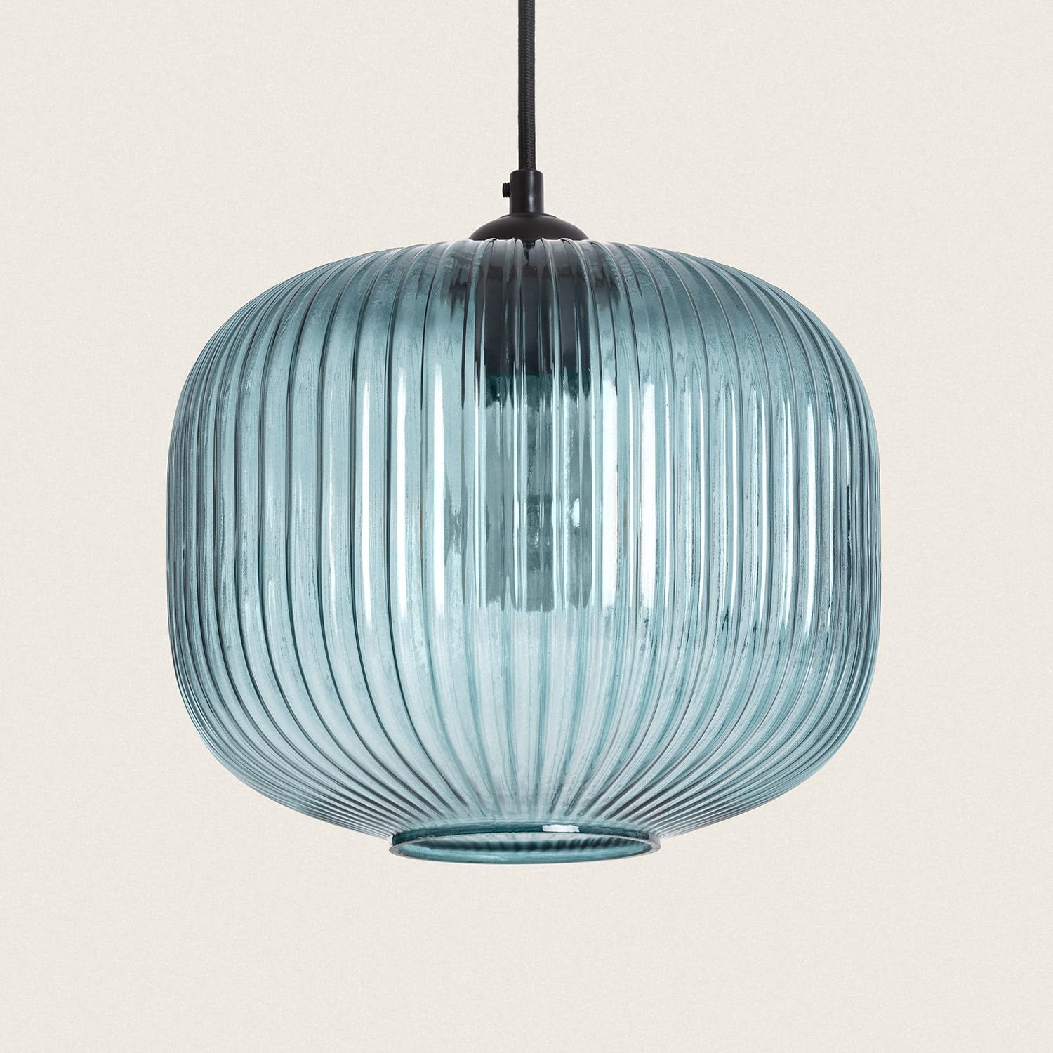 LEDKIA Lámpara Colgante Cristal Modra Azul