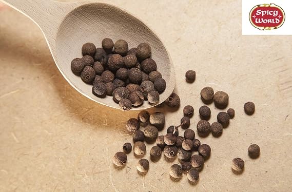 Spicy World Whole Allspice Berries 2oz (57g) Premium Quality, Natural & Vegan, Aromatic All Spice for Cooking, Baking & Pickling