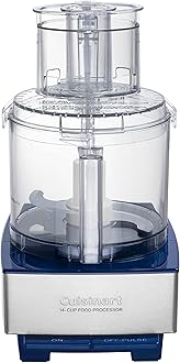 Cuisinart Food Processor 14-Cup Vegetable Chopper for Mincing, Dicing, Shredding, Puree & Kneading Dough, Navy Stainless Steel, DFP-14BCNYCB