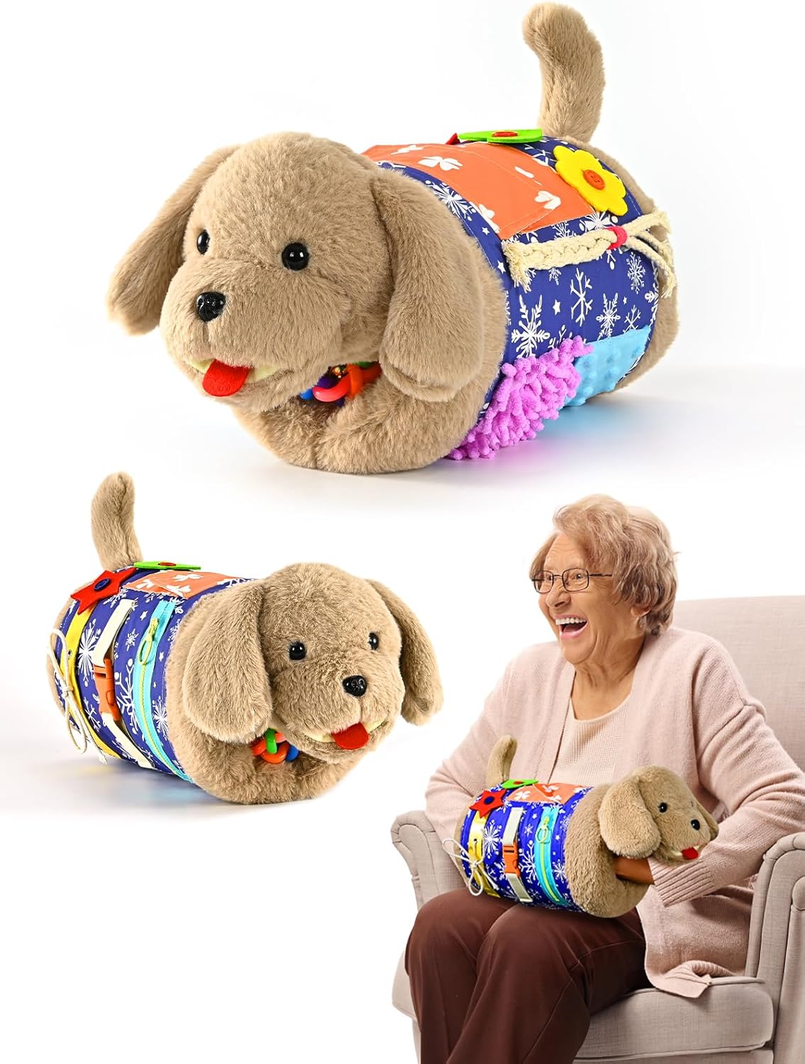 Fidget Blanket & Muff Dog: Sensory Tools for Dementia Care Fidget Blanket & Muff Dog: Sensory Tools for Dementia Care