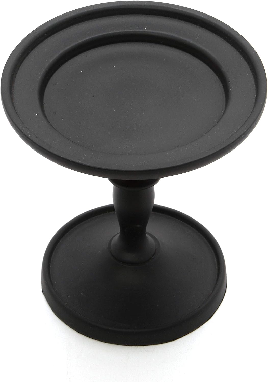 Hosley Black Pillar Holder 4.75 Inch High. Ideal Gift for Wedding Party Special Occasion or as a Candle Holder. W1