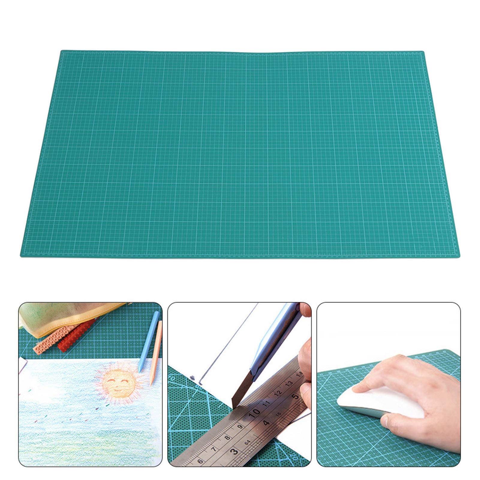 Hidyliu Tappetino da Taglio A1 Autorigenerante, Durevole, a 5 Strati in PVC, per Progetti Creativi e Fai da Te, 24" X 36"