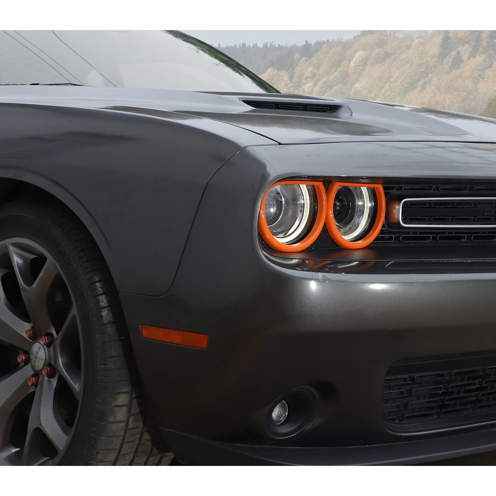 For Challenger Headlight Headlamp Accents Enhancements Cover - View #2