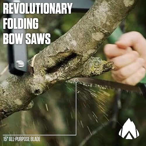 Vista 13 de AGAWA BOREAL - Sierra plegable de 15 a 15 pulgadas con hoja de sierra multiusos, equipo de campamento para senderismo, pesca, caza, bushcraft y kit